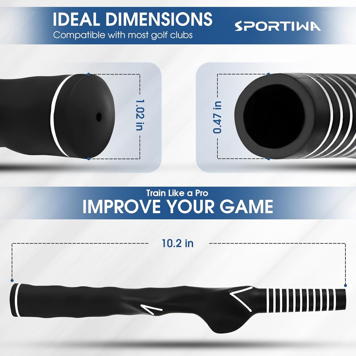 SPORTIWA 1Pcs Golf Grip Trainer Right Hand