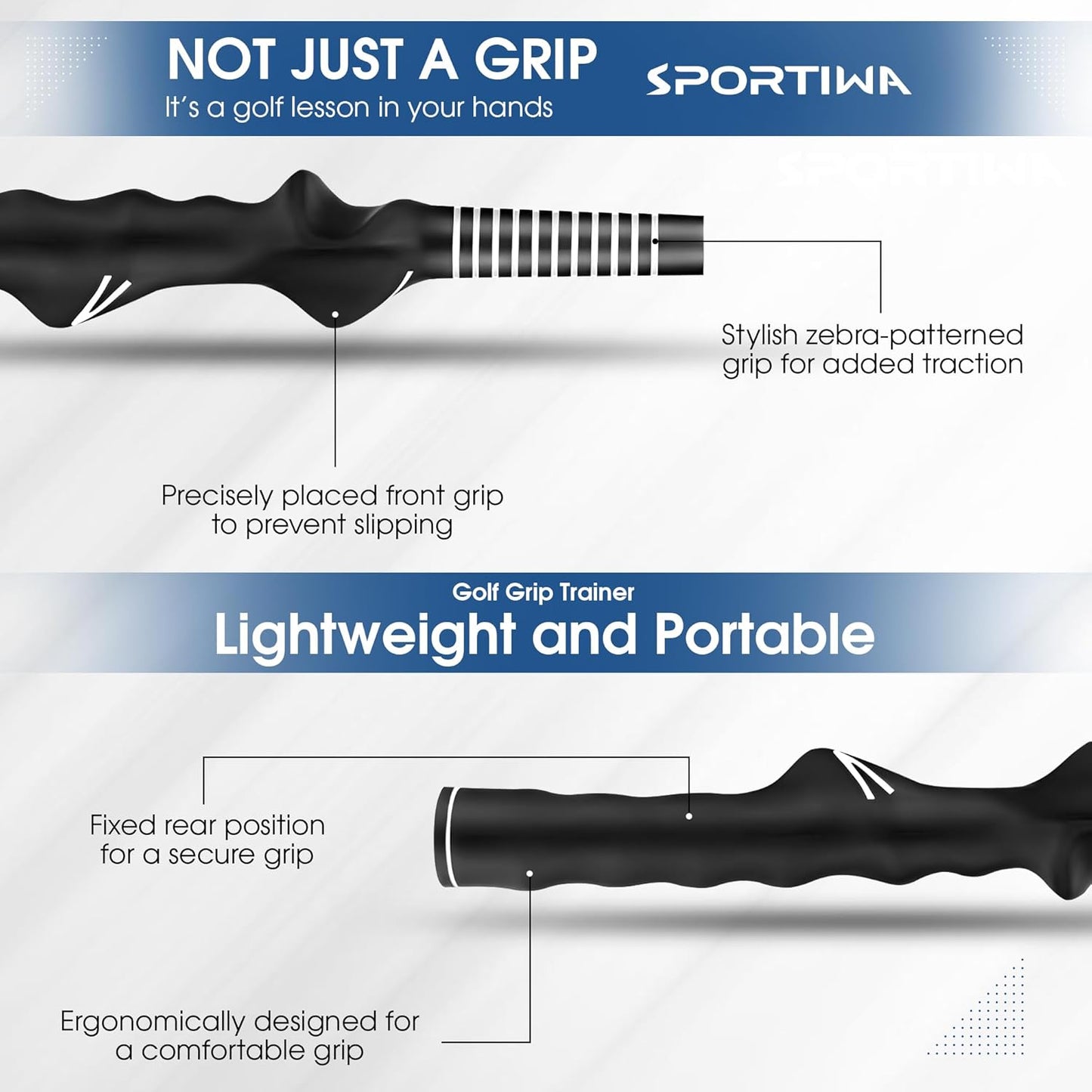 SPORTIWA 1Pcs Golf Grip Trainer Right Hand